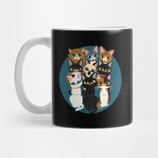 Nine cats Mug